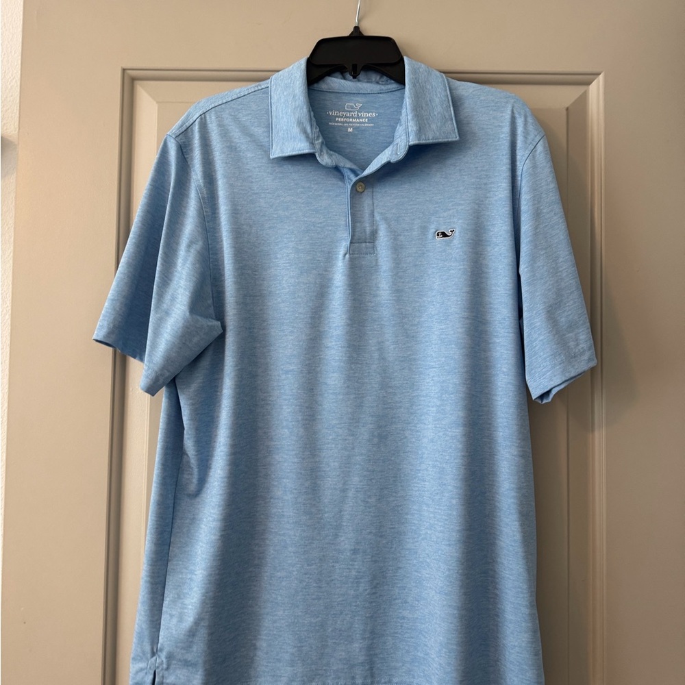 Vineyard Vines Blue Performance Golf Polo in Size Medium
